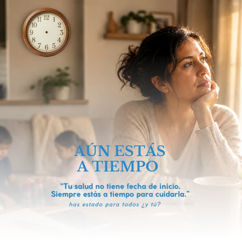 el tiempo no importa cuando es tu salud cuídala Mama