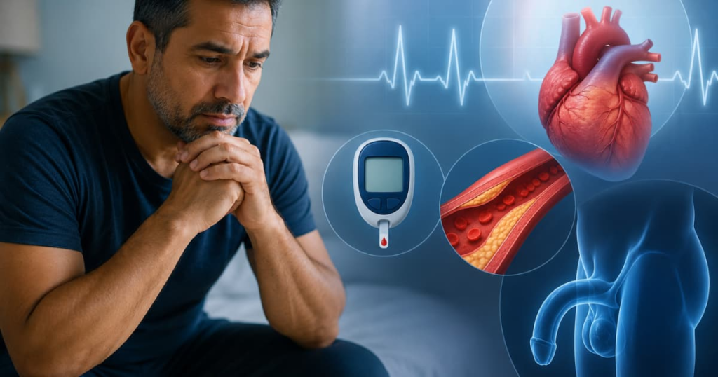 Lo Que la Disfunción Eréctil Te Dice Sobre Tu Corazón y Tu Diabetes
